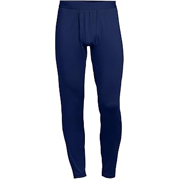 Lands' End Mens Stretch Thermaskin Pant Deep Sea Navy